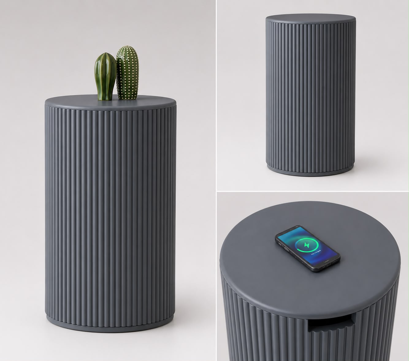 Cable Table Grey