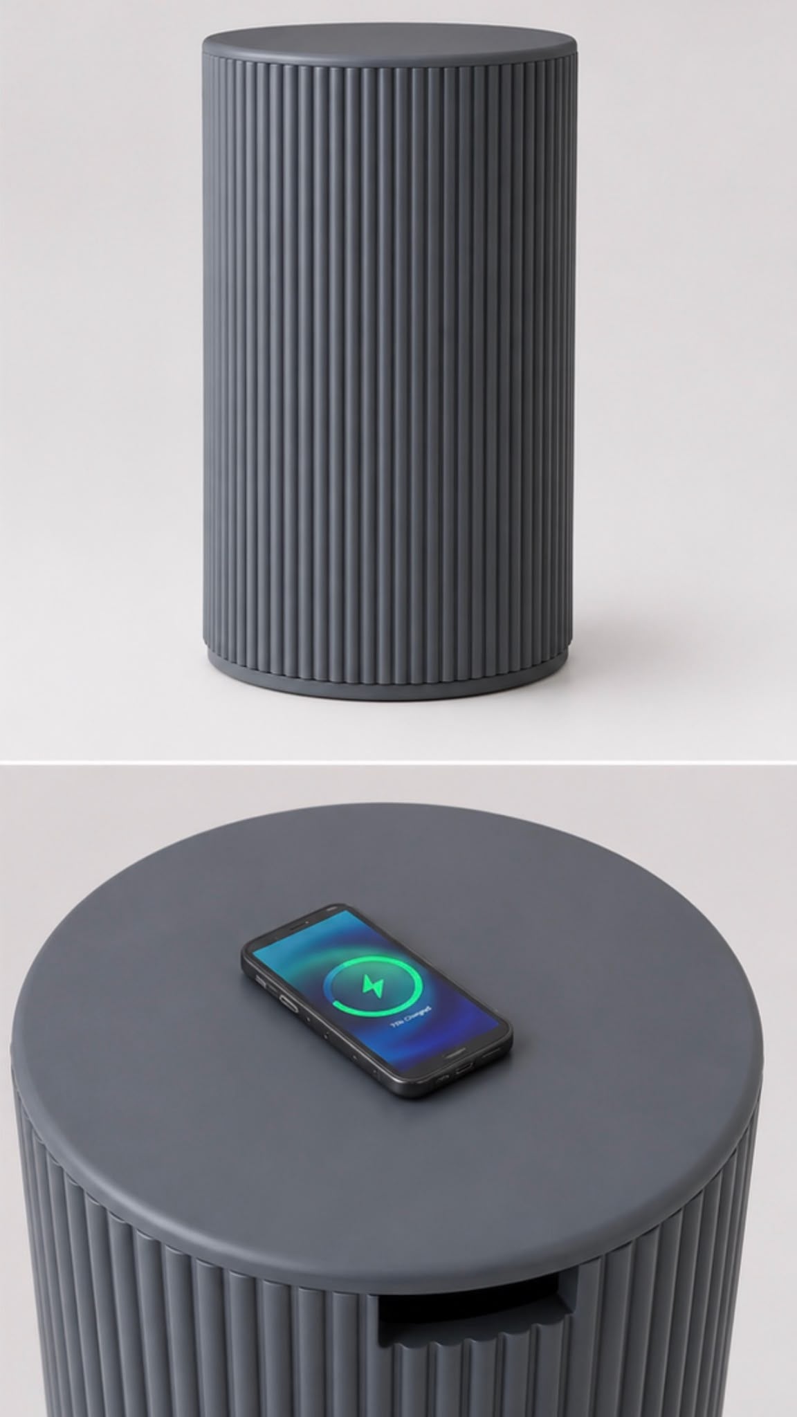 Cable Table Grey